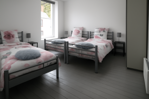 Chambre 3 lits simples du gîte - Au chant des roches